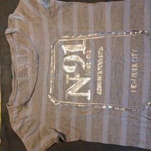 Women's Armani Exchange Sequined Short-sleeved T-shirt